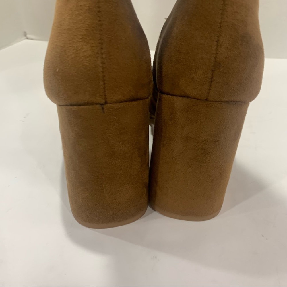 STEVE MADDEN rust/tan suede size 11 over the knee boots suede heel Tava style - Picture 7 of 16